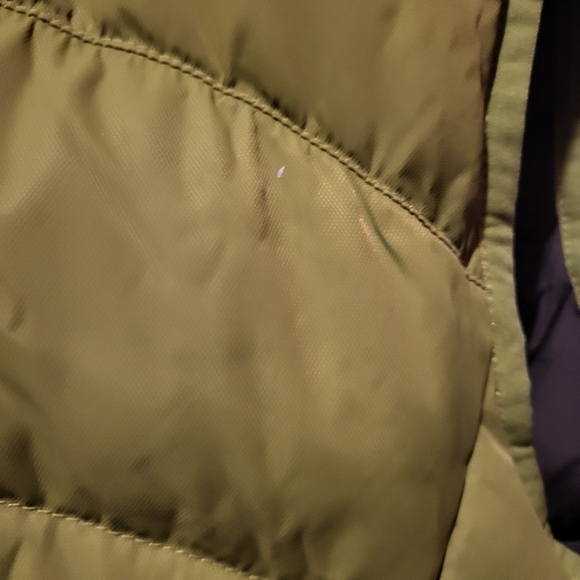 L. L. Bean Reversible Grey & Green Goose Down Filled Puffer Vest Womens Size Med - Picture 5 of 10
